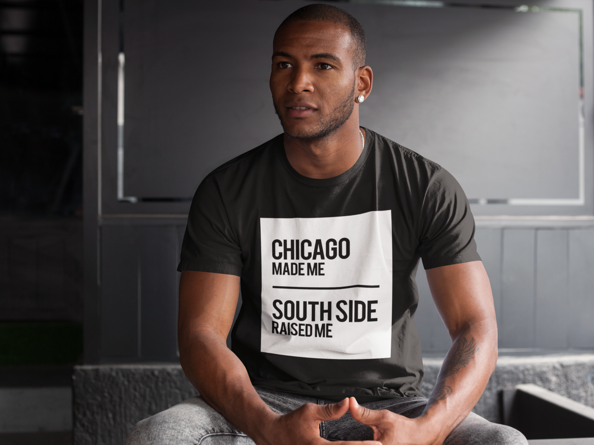 CHICAGO MADE SOUTH SIDE RAISED T SHIRT SQUARE