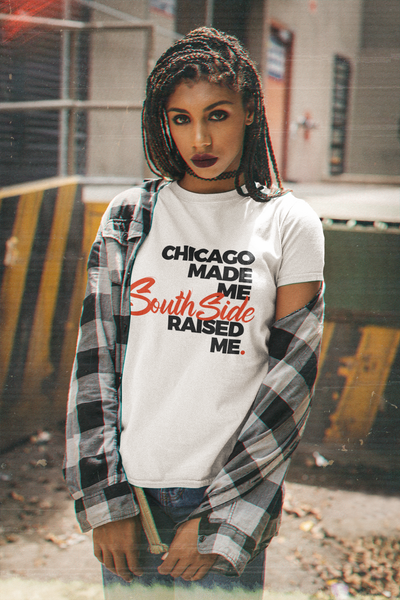 CHICAGO MADE SOUTH SIDE RAISED T-SHIRT (SCRIPT)