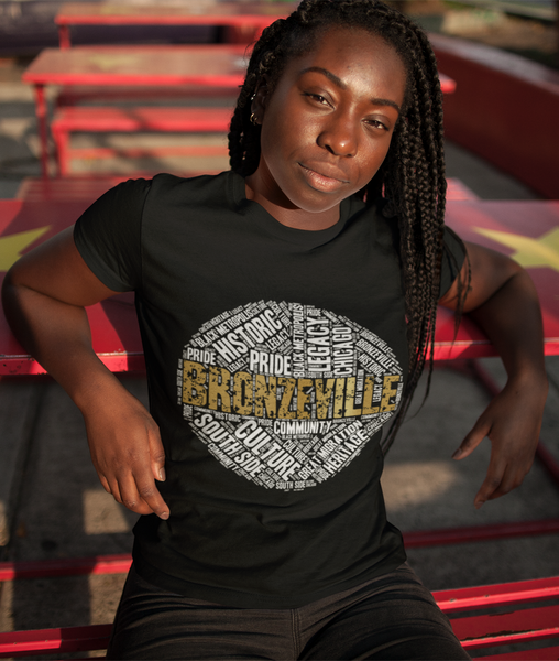 BRONZEVILLE WORD CLOUD T-SHIRT