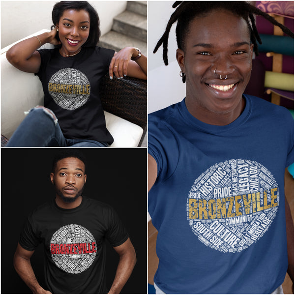 BRONZEVILLE WORD CLOUD T-SHIRT