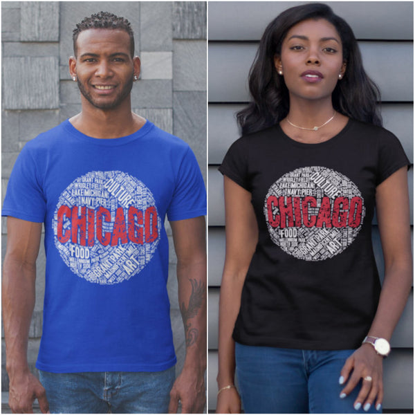 CHICAGO WORD CLOUD T-SHIRT