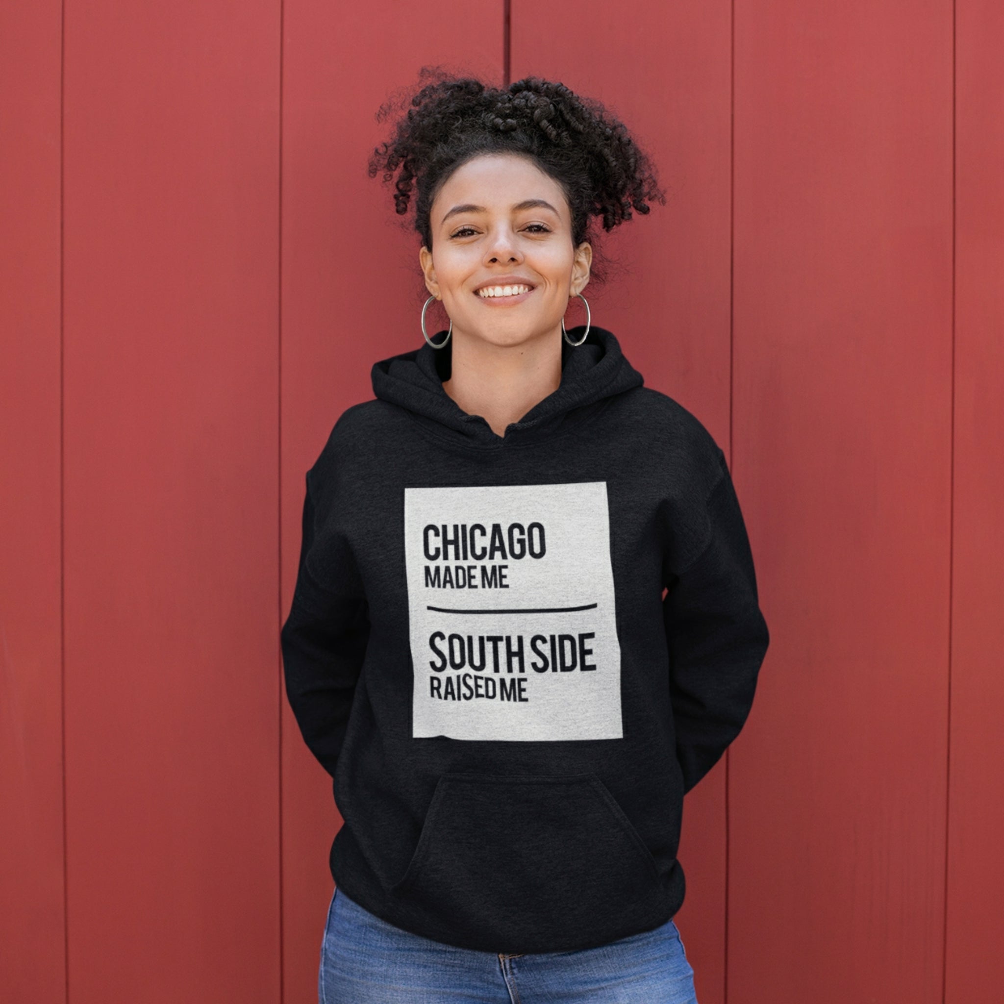 CHICAGO MADE SOUTH SIDE RAISED HOODIE (SQUARE)