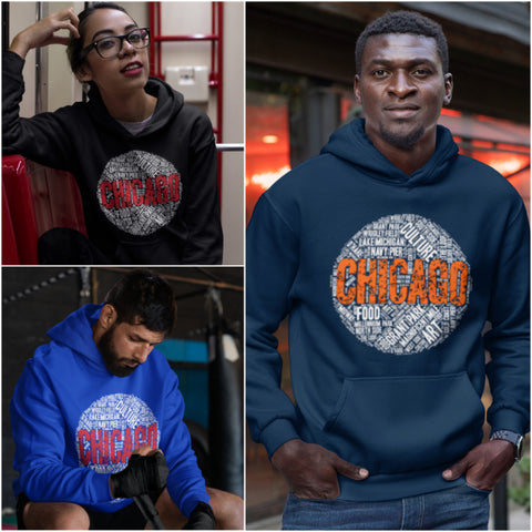 CHICAGO WORD CLOUD HOODIE