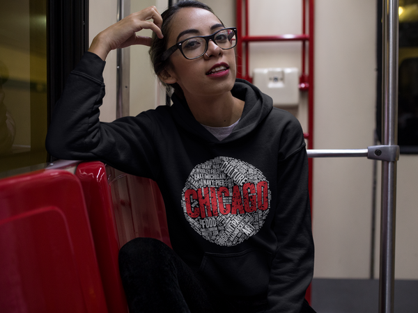 CHICAGO WORD CLOUD HOODIE