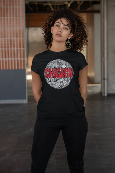 CHICAGO WORD CLOUD T-SHIRT