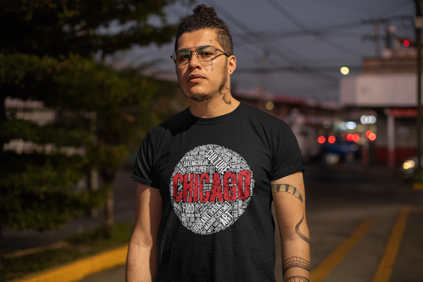 CHICAGO WORD CLOUD T-SHIRT