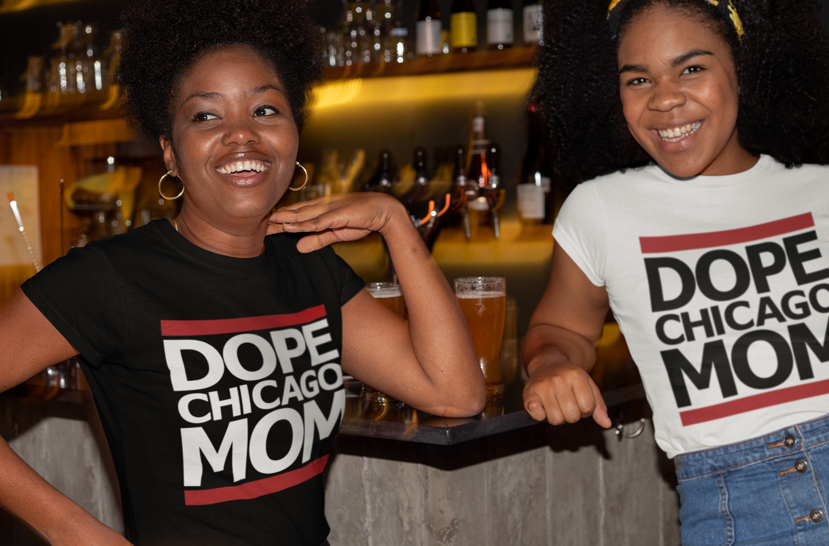 DOPE CHICAGO MOM T-SHIRT